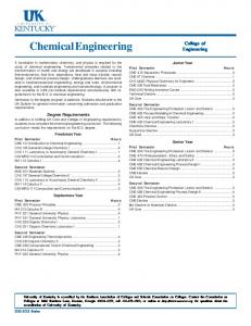 Chemical Engineering