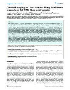 Chemical Imaging on Liver Steatosis Using ... - Semantic Scholar