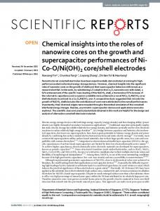 Chemical insights into the roles of nanowire cores on ... - CyberLeninka