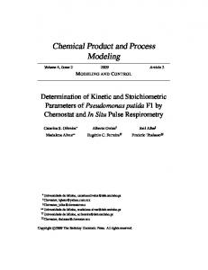 Chemical Product and Process Modeling