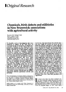 Chemicals, birth defects and stillbirths - Europe PMC