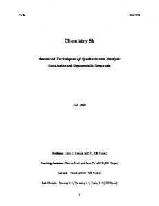 Chemistry 5b - Caltech