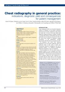 Chest radiography in general practice