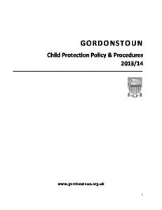 Child Protection Policy - Gordonstoun