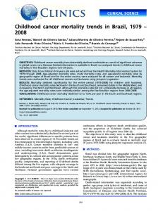 Childhood cancer mortality trends in Brazil, 1979