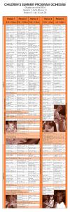 Children's Summer Program Catalog Grid