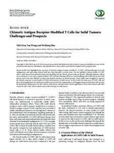 Chimeric Antigen Receptor-Modified T Cells for Solid Tumors ...