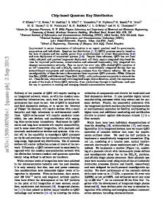 Chip-based Quantum Key Distribution