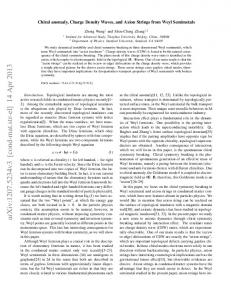 Chiral anomaly, Charge Density Waves, and Axion Strings from Weyl ...