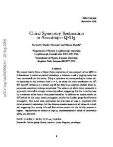 Chiral Symmetry Restoration in Anisotropic QED3