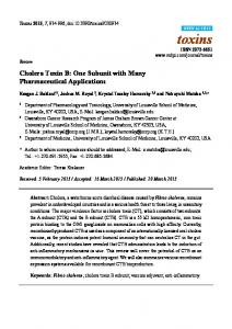 Cholera Toxin B - MDPI