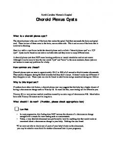 Choroid Plexus Cysts