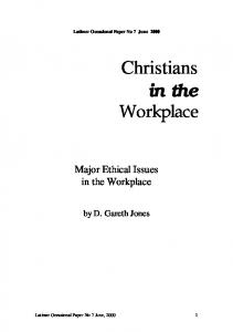 Christians in the Workplace