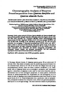 Chromatographic analysis of bioactive