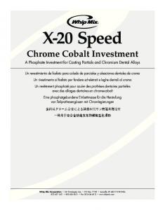 Chrome Cobalt Investment - Whip Mix