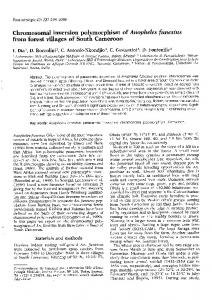 Chromosomal inversion polymorphism of Anopheles ... - mivegec - IRD