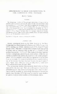 CHROMOSOME NUMBER DETERMINATIONS IN ...