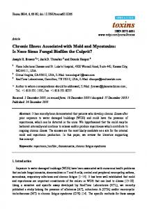 Chronic Illness Associated with Mold and Mycotoxins - Semantic Scholar