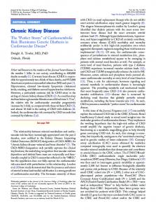 Chronic Kidney Disease - JACC