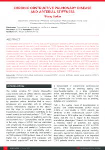 chronic obstructive pulmonary disease and arterial stiffness