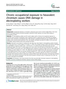 Chronic occupational exposure to hexavalent ... - BioMedSearch