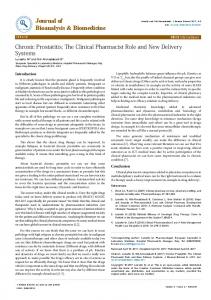 Chronic Prostatitis: The Clinical Pharmacist ... - OMICS International