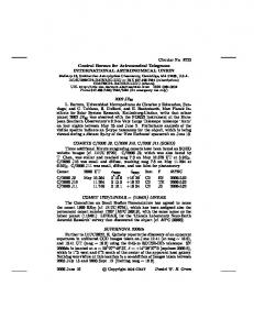 Circular No. 8722 Central Bureau for Astronomical Telegrams
