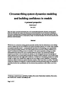 Circumscribing system dynamics modeling and