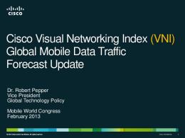 Cisco Visual Networking Index (VNI) Global Mobile Data Traffic ...