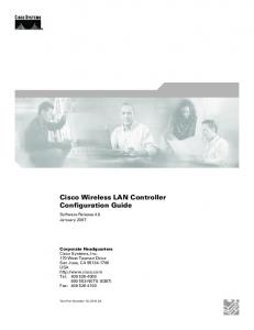 Cisco Wireless LAN Controller Configuration Guide