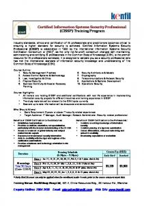 (CISSP) Training Program