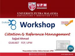 Citation & Reference Management