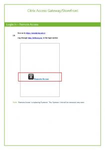 Citrix Access Gateway/Storefront