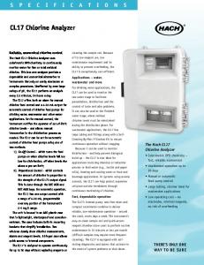 CL17 Chlorine Analyzer