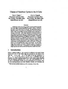 Classes of Hamilton Cycles in the 5-Cube - Semantic Scholar