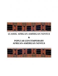Classic African-American Novels & Popular Contemporary African