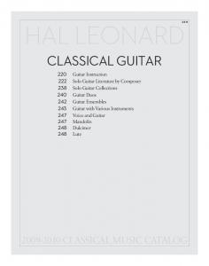 CLASSICAL GUITAR - Hal Leonard