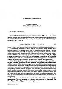 Classical Mechanics