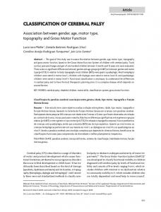 ClassifiCation of Cerebral Palsy