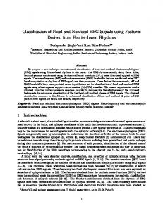 Classification of Focal and Nonfocal EEG Signals