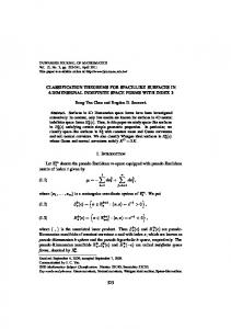 CLASSIFICATION THEOREMS FOR SPACE-LIKE ... - Project Euclid