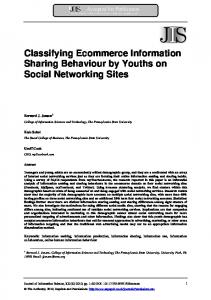 Classifying Ecommerce Information Sharing ... - Semantic Scholar