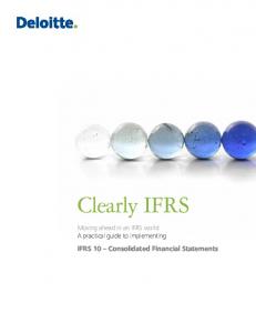 Clearly IFRS - IFRS 10 Consolidated Financial Statements - Deloitte