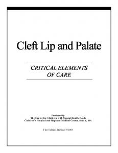 Cleft Lip and Palate - Cleft Advocate