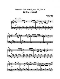 Clementi F Major Sonatina.