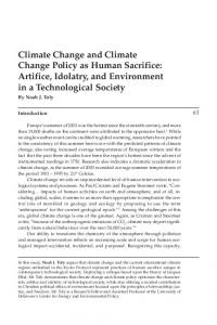 Climate Change and Climate Change Policy as Human Sacrifice