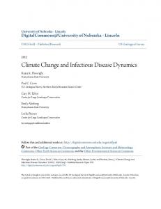 Climate Change and Infectious Disease Dynamics - DigitalCommons ...