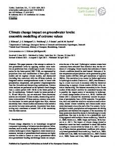 Climate change impact on groundwater levels: ensemble ... - HESS