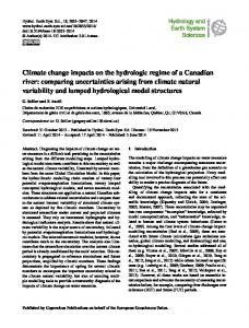 Climate change impacts on the hydrologic regime of a ... - HESS