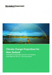 Climate Change Projections for New Zealand - Climate Cloud